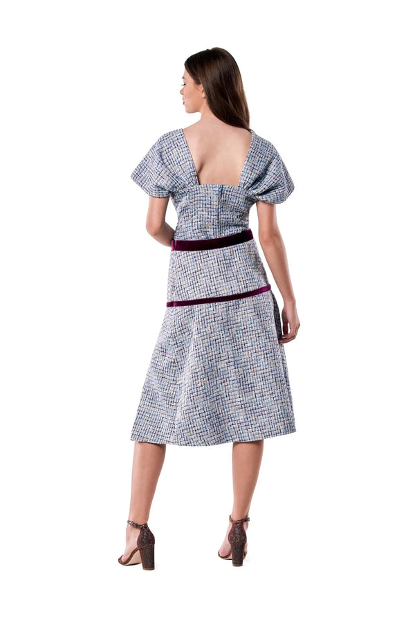 Tweed Skirt in Blue